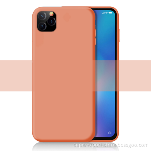 Custom Soft Tpu Cellphone Mobile Cover Bulk Liquid Silicone Phone Case For Iphone 11 X 8 7 6 Plus